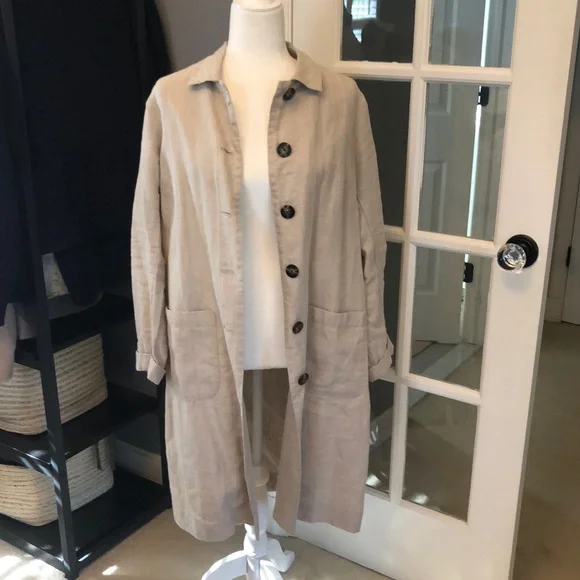 J. Jill 100% linen coat❤️ - Picture 1 of 6